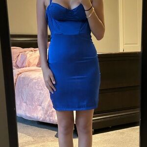 Elegant Blue Women's Dress